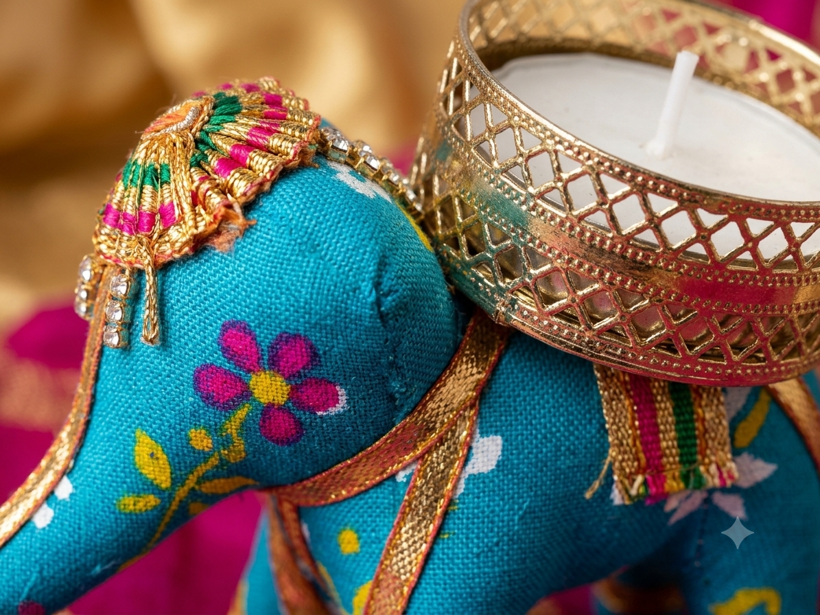 Treditional Royal Elephant Diya