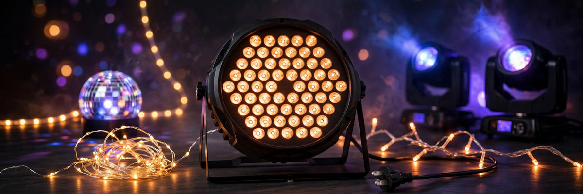 Baisun 60 LED Par Light RGB Full Color DMX512 DJ Disco Party Wedding Stage Decoration Light - MP001 | Diwali Special Offer
