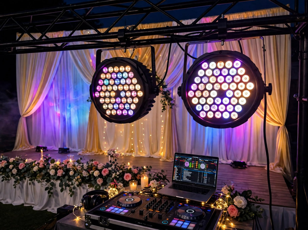Baisun 60 LED Par Light RGB Full Color DMX512 DJ Disco Party Wedding Stage Decoration Light - MP001 | Diwali Special Offer